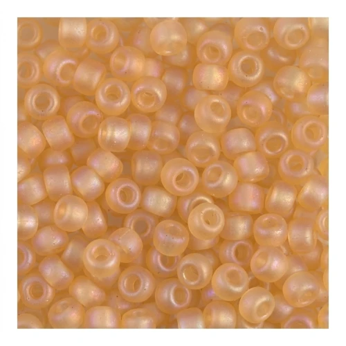 Miyuki Seed beads 8/0 132FR - Tr Light Topaz AB Mat