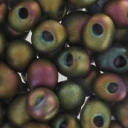 Miyuki Fringe beads 3.4mm DP2035 - Mat Metallic Khaki Iris x8g