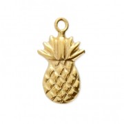 Thin pineapple charm 12.5x7 mm- Gold-filled x1