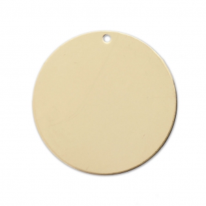 Round sequin / charm 22 mm- Gold-filled x1