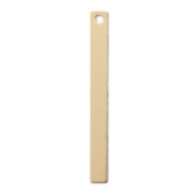 Rectangular sequin / charm 26x3 mm- Gold-filled x1|raw }}