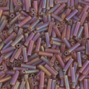 Miyuki Bugles 6mm BGL-134FR - Mat Tr Dark Topaz AB x10g