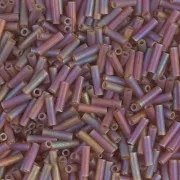 Miyuki Bugles 6mm BGL-134FR - Mat Tr Dark Topaz AB x10g