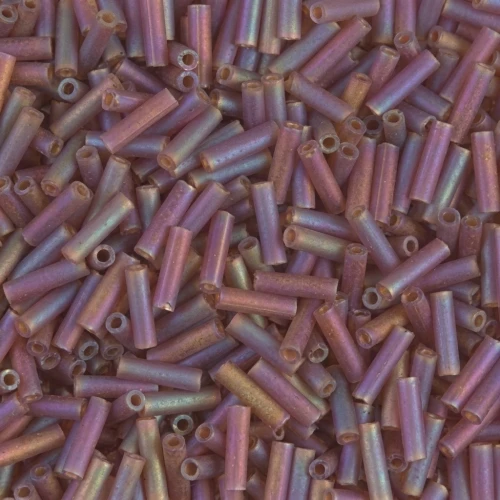 Miyuki Bugles 6mm BGL-134FR - Mat Tr Dark Topaz AB x10g