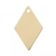 Diamond sequin / charm 23.5x15 mm- Gold-filled x1