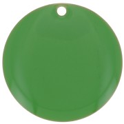 Round metal Epoxy Enamelled sequins 20 mm Green x5|raw }}