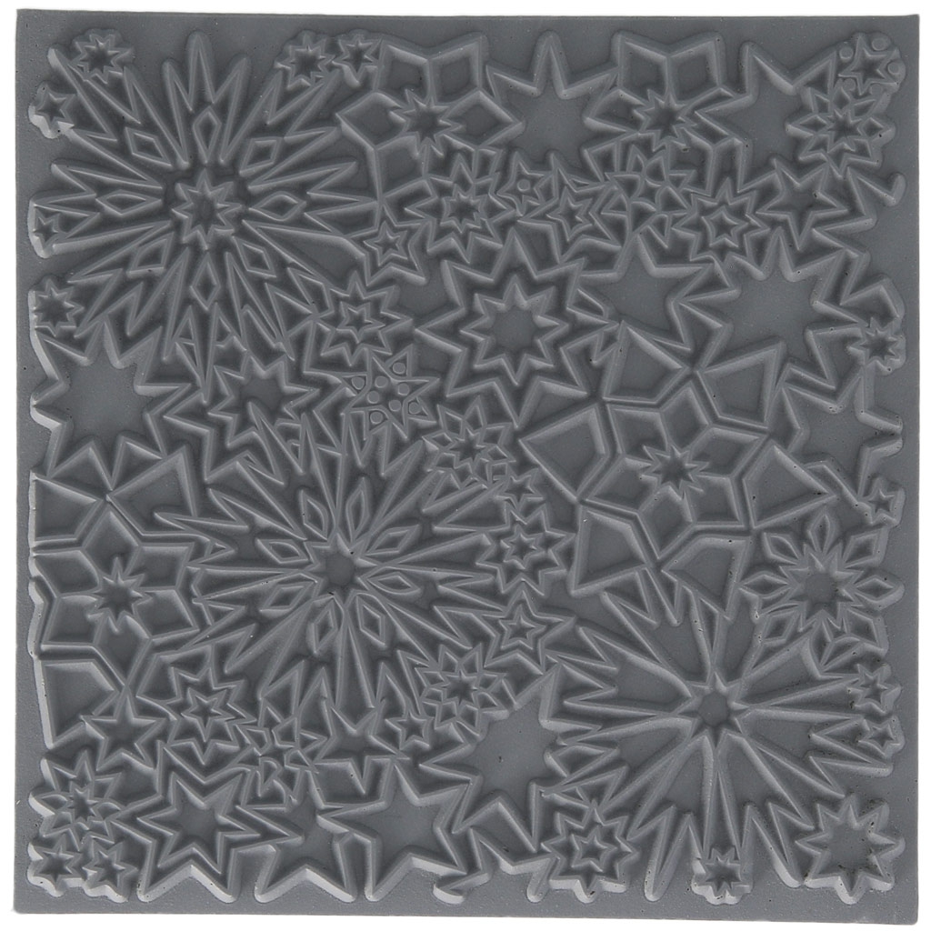 Clay Texture Sheets For Polymer Clay 9 Cm Stars X1 Perles Co