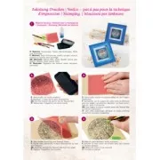 Clay Texture sheets for polymer clay - 9 cm Inka Art x1