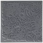 Clay Texture sheets for polymer clay - 9 cm Under the sea x1