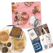 Clay Texture sheets for polymer clay - 9 cm Egypt x1