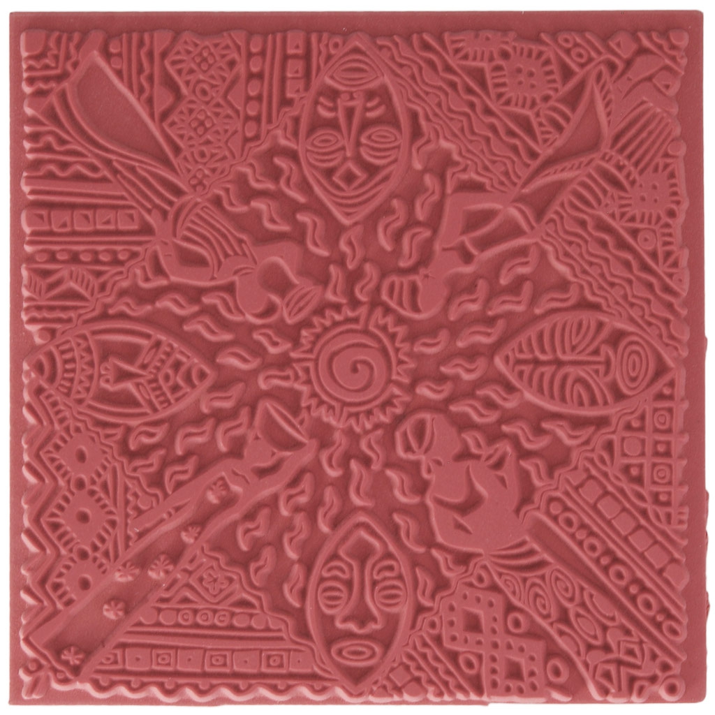 Clay Texture Sheets For Polymer Clay 9 Cm African Women X1 Perles Co