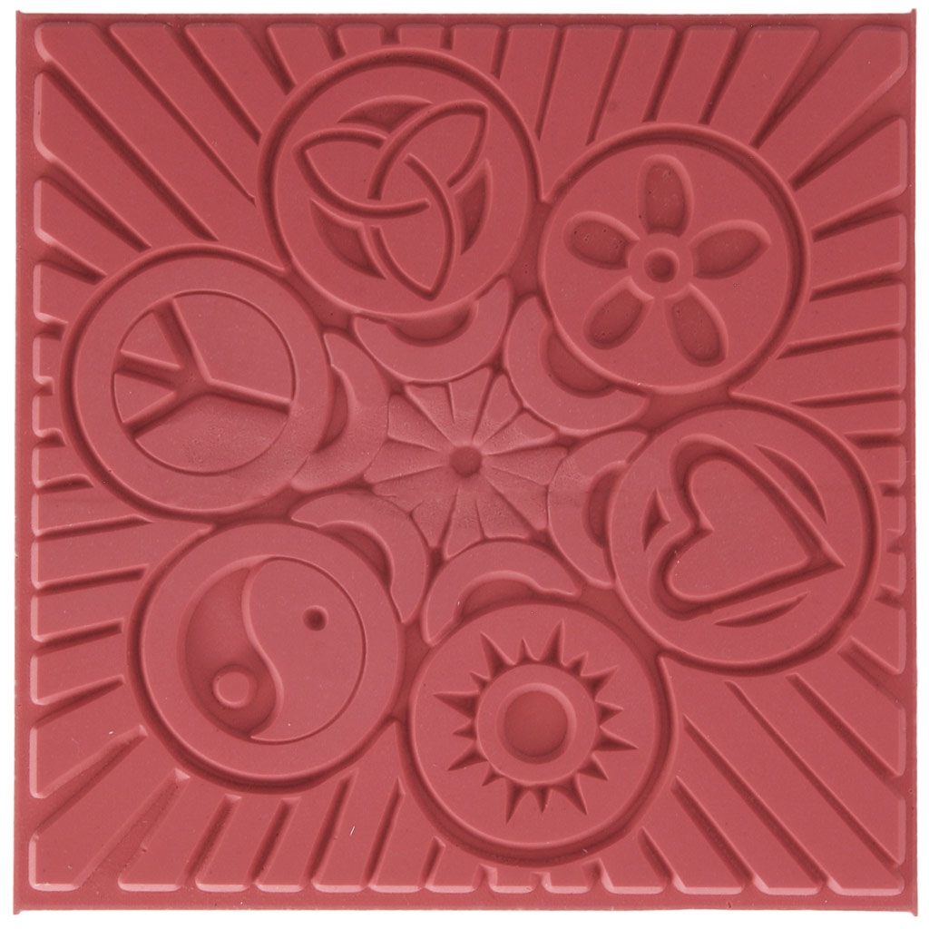 Clay Texture Sheets For Polymer Clay 9 Cm Freedom X1 Perles Co
