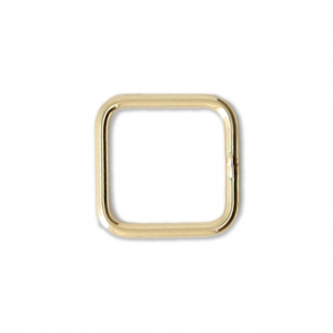 Gold filled Closed Square jumpring 8 mm x1