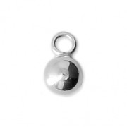 925 Sterling Silver Ball charms 4 mm x4