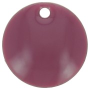 Round metal Epoxy Enamelled sequins 10 mm Llilac x10