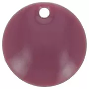 Lilac - Round metal Epoxy Enamelled sequins 10 mm Llilac x10 Round metal Epoxy Enamelled sequins 10 mm Llilac x10