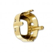 Setting square - shaped for PureCrystal 4470 12 mm - Gold Tone  x1