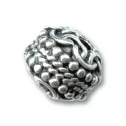 10 mm antique silver bead x1