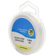 Copper wire 0.40 mm Silver Tone x20m