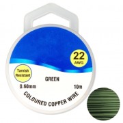 Copper wire 0.60 mm Green x10m|raw }}