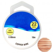 Copper wire 0.60 mm Natural x10m|raw }}