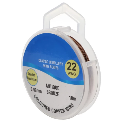 Copper wire 0.60 mm Antique Bronze x10m