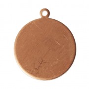 Copper pendant base for enamel powder Efcolor 22 mm x1|raw }}