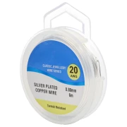 Copper wire 0.80 mm Silver x6m