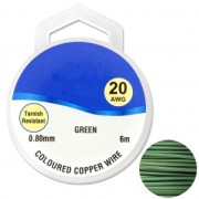 Copper wire 0.80 mm Green x6m|raw }}