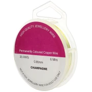 Copper wire 0.80 mm Champagne x6m