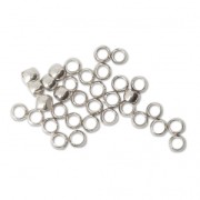 Crimp beads 2 mm - European-made - fine silver plating x50|raw }}