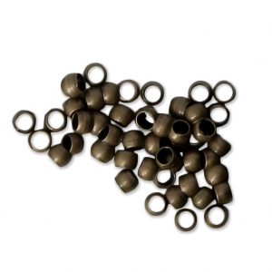 Crimp beads 2 mm - European-made - Bronze Tone x50