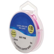 Copper wire 1 mm Baby Pink x4m|raw }}