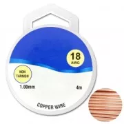 Copper wire 1 mm Natural x4m