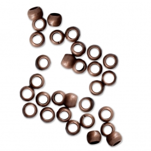 Crimp beads 2.5 mm - European manufacture - Copper x50