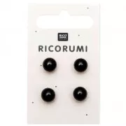 Sewing eye 8.5 mm - Ricorumi for Amigurumi - Black x4