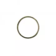 Mounting round element for beadweaving 22 mm - Bronze Tone x1