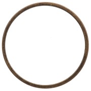 Round weaving and mounting ring 22 mm - Bronze x1