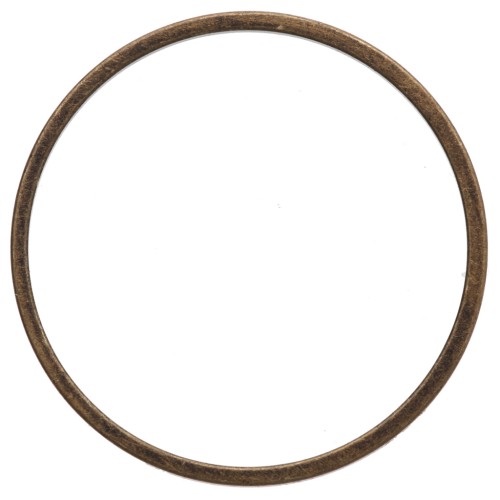 Round weaving and mounting ring 22 mm - Bronze x1