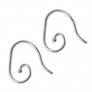 925 Sterling Silver Earwires 19 mm x2