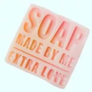 Plate for impression on soap by Rico Design - soap-moulding - Extra love x1
