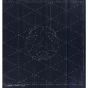 Fabric coupon for Sashiko embroidery - 31x31 cm - Navy Ume