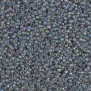 Miyuki seed beads 15/0 152FR - Mat Transparent Gray Mat AB x8g