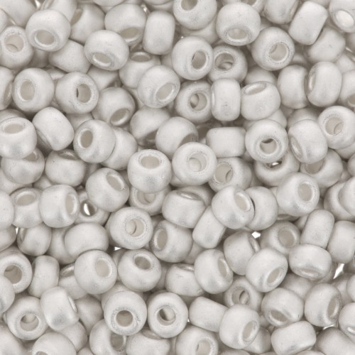 Miyuki Seed beads 11/0 961F - Mat Bright Sterling Silver Plated x5g