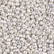 Miyuki Seed beads 8/0 961F - Mat Bright Sterling Silver Plated x5g|raw }}