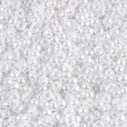 Miyuki Duracoat 11/0 528 seed beads - White Pearl Ceylon package 100g|raw }}