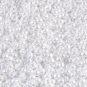 Miyuki 11/0 Seed beads 528 - White Pearl Ceylon x 100 g