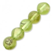 Beads Round Gemstone beads 4 mm Peridot x20|raw }}