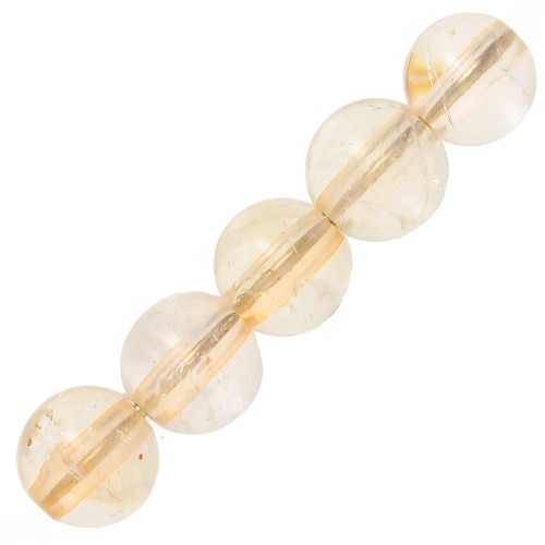 Beads Round Gemstone beads 4 mm Citrine x20