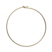 Diamond erring hoops to decorate 30 mm x 0.7 mm Gold-Filled x2
